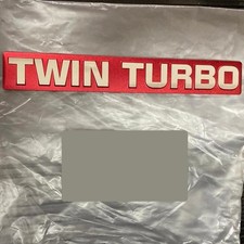 New Genuine Nissan Skyline Gt-r R32 R33 R34 Twin Turbo Engine Emblem Badge