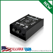 Pyle Premium Direct Injection Audio Box - 2.36" x 4.09" Passive DI Unit Hum Elim