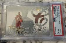 2003-04 UD Glass Swatch Of Class Lebron james rookie card PSA. rookie card picture
