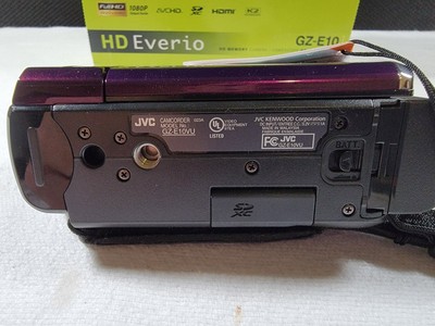 JVC GZ-E10 1.5MP Memory Camcorder with 40x Optical Zoom - Purple