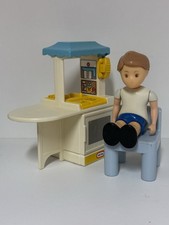 Little Tikes Dollhouse Lot Kitchen Blue Chair Boy