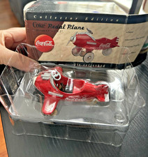 1997 Coca Cola Diecast Mini Pedal Plane-3  x 2  x 2  - NIB