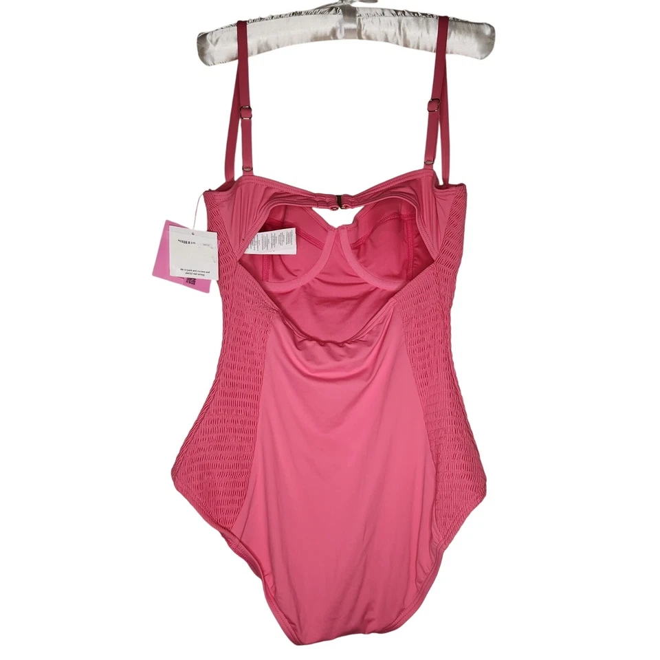 Traje de baño KATE SPADE de una pieza para mujer mediano con aros rosa dorado nuevo con etiquetas Foto 2 de 4