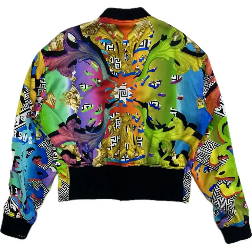 Versace Women's Zip-Up Windbreaker Jacket 44 thumbnail 4