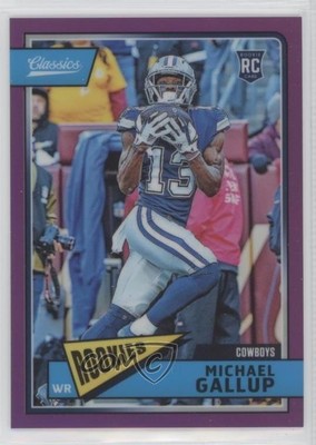 2018 Panini Honors Classics Update Rookies Purple 4/9 Michael Gallup #320 5ub
