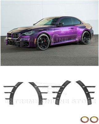 For 23-Up BMW G87 M2 CARBON FIBER Add-On Fender Wheel Arch Trim Cover Pair