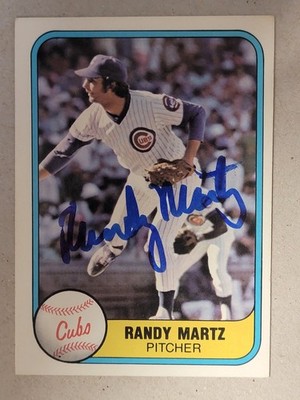 1981 Fleer #300 Randy Martz Autograph (AU)
