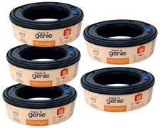 5 Pack Diaper Genie Clean Laundry Scent Refill Bags Max Odor Lock 270 Ct