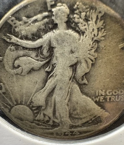 1944 P 50C Silver Walking Liberty Half Dollar Fine