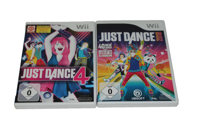 Just Dance 4 +Just Dance 2018  Nintendo Wii Spiele OVP/Anleitung