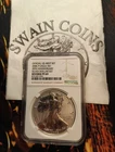 2006-P Reverse Proof American Silver Eagle 20th Anniversary NGC PF69 ET-110