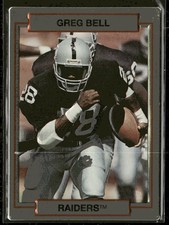 1990 Action Packed Rookie/Update Greg Bell #77 Los Angeles Raiders
