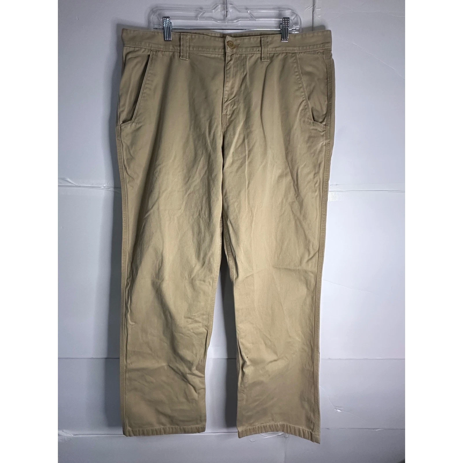 The North Face Mens Tekware Tan Canvas Work Pants Casual Outdoor pants 38 long