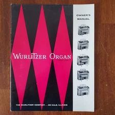 Vintage Wurlitzer Organ Model 4140 Series Owners Manual W/Warranty Sheet