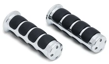 Kuryakyn 7/8" Universal ISO Chrome Handlebar Grips (6241)