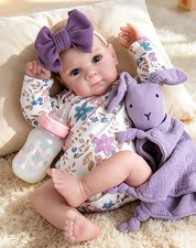 Reborn Baby Doll Girl 20 Inch Full Body Posable Realistic 3D Skin