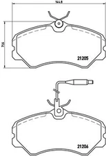 Brembo P 23 023 brake pad set, disc brake for Citroën Fiat Peugeot Talbot