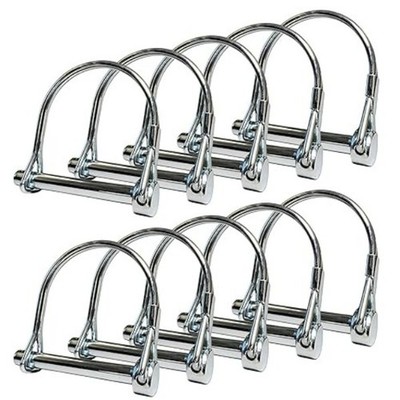 Trailer Coupler Pin and Safety Locking Pin, 2-1/8''x1/4'' Heavy Duty Shaft Lock wi