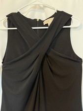 Michael Michael Kors criss cross halter dress black size Med