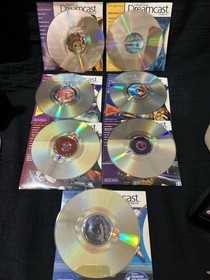 Official Sega Dreamcast Magazine Demo Disc Lot of 7 Vintage Discs