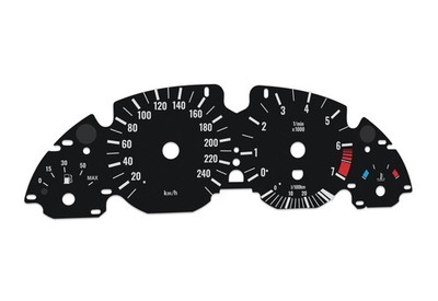 BMW E38, E39, E53 - Speedometer dials from MPH to km/h Gauges
