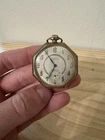 Waltham Illinois 15 Jewels Pocket Watch Gold Antique Style Mechanical