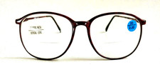 NWT Vintage 90's Carbon Fiber School Boy BiFocal Reading Glass 1.00 S.Burgundy