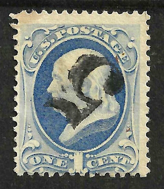Sc #156/182/206 BOLD SOTN NUMBER 5 Fancy Cancelar 1 centavo Franklin 1871-83 EE. UU. 14F71 Foto 2 de 2