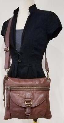 fossil leather sling bag