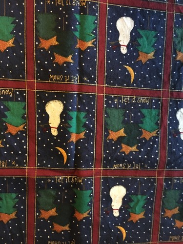 Half Yard Cuts 7 pieces Fabric Christmas Prints Variety 100% cotton A NOS - Picture 11 of 12