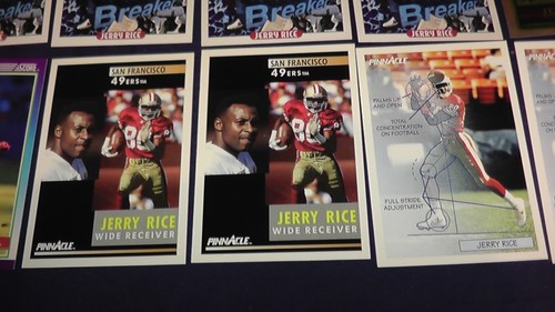 LOT 40 JERRY RICE SAN FRANCISCO 49ERS CARDS TOPPS SCORE PINNACLE 1980S 1990S - Picture 17 of 19