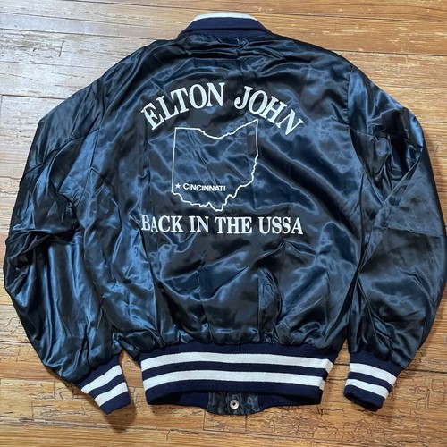Vintage 70s Elton John Jacket Size Medium Label Band Tour MCA Records Cincinnati - Picture 3 of 12