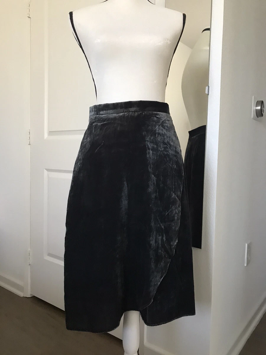 Velvet skirt loft cheap