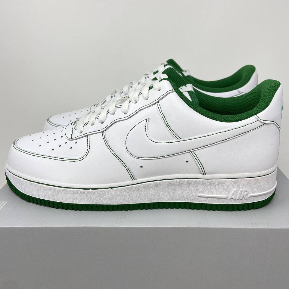 Nike Air Force 1 Low White Pine Green Mens 12.5 Shoes Sneakers CV1724