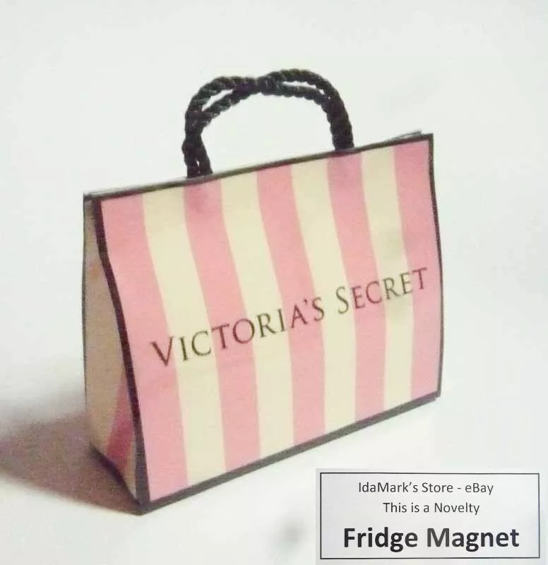 VICTORIA S SECRET Brand Shopping Bag FRIDGE MAGNET Novelty