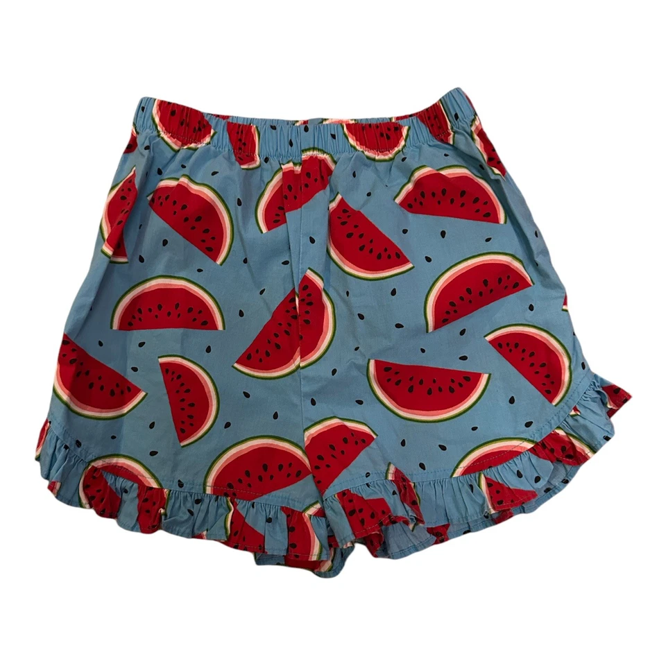 Vestido KELLY'S KIDS Sandía Rojo Azul Verde Con Pantalones Cortos a Juego Foto 3 de 4