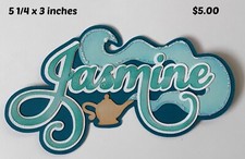 JASMINE DISNEY TITLE scrapbook paper piecing premade 3D die cut by Rhonda