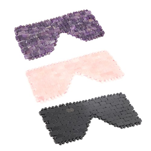 Jade Stone Eye Mask Cooling Sleeping Eye Mask Therapy Eye Treatment Massager - Picture 6 of 21