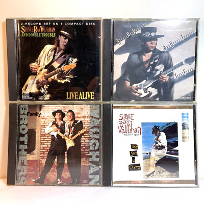 4 STEVIE RAY VAUGHAN ALBUMS (CD Lot) Classic Rock Blues