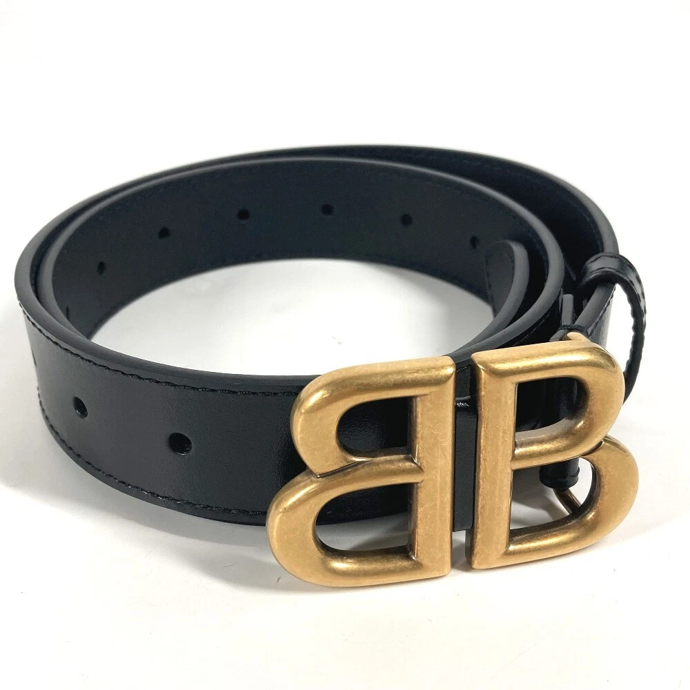 BALENCIAGA 680456 GUCCI collaboration Hacker Project BB logo ceinture cuir jamais utilisé