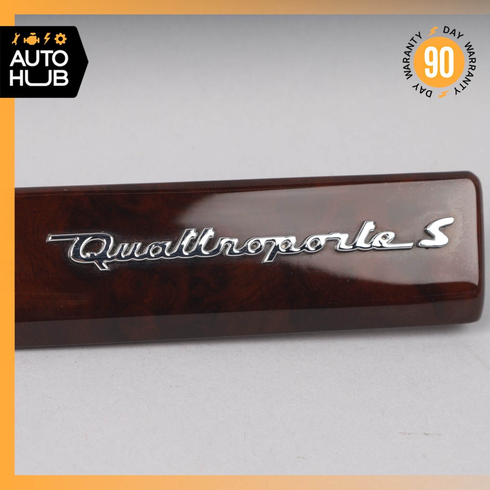 09-13 Maserati Quattroporte Right Passenger Side Dashboard Panel Trim Wood OEM