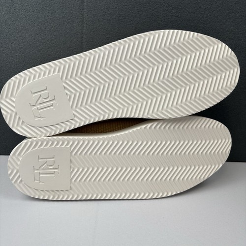 LAUREN RALPH LAUREN SZ. 10 B ANGELINE NATURAL /BUFF SNEAKERS SHOES RTL $120 NIB - Picture 7 of 8