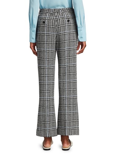 Pantaloni a quadri in maglia di lana collezione St John NUOVI - 4 - Foto 3 di 7