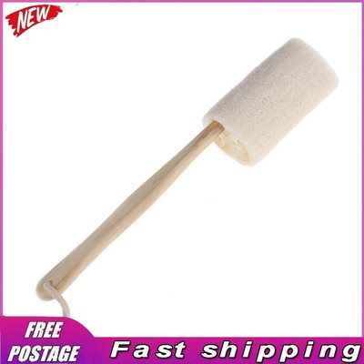Natural Exfoliating Loofah Back Sponge Scrubber Brush with Long Wooden Handle
