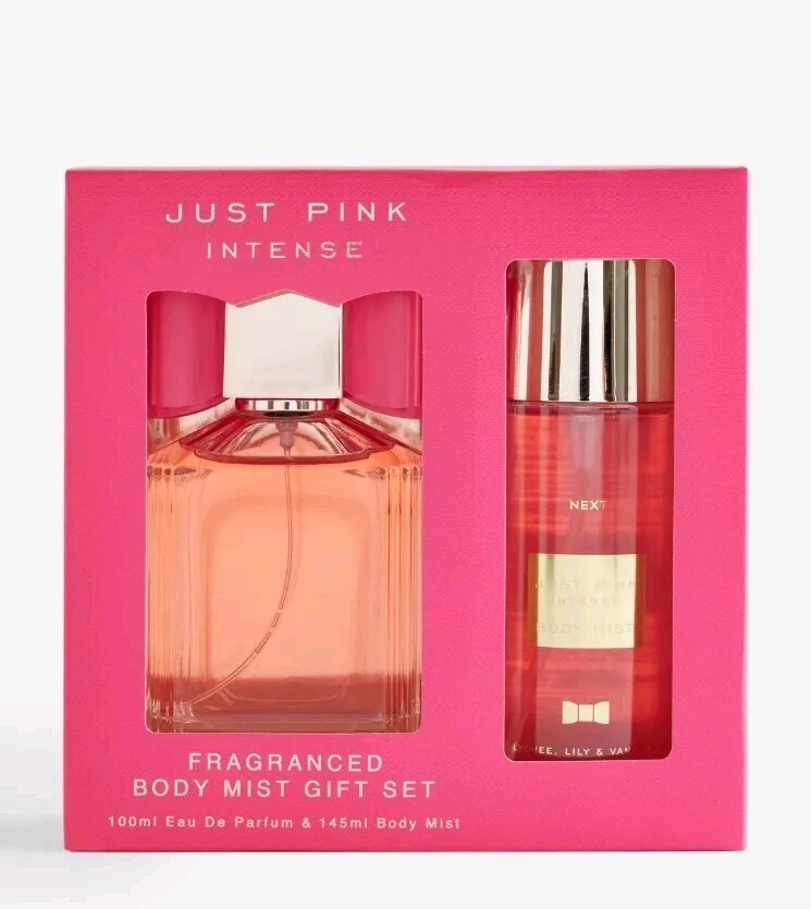 Next Just Pink Intense Eau De Parfum 100ml Body Mist 145ml Fragrance Gift  Set