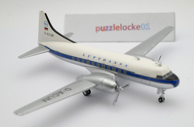 Flugzeugmodell Lufthansa Sky-Stars Convair CV 340--ACUM 1:200 (25056)