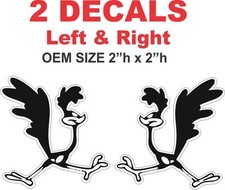 2 Left And Right Vintage Superbird Roadrunner Road Runner Vinyl Decals 1968 68 2 Left And Right Vintage Superbird Roadrunner Road Runner Vinyl Decals 1968 68