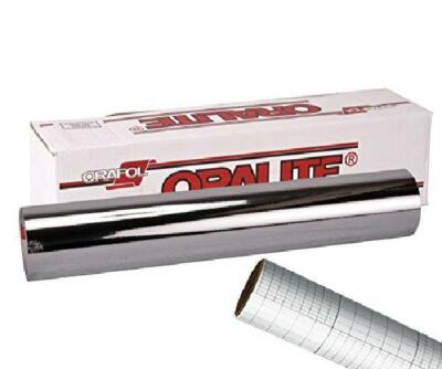 ORACAL 351 Silver Chrome Vinyl 12'' x 6ft Roll With 12'' x 24'' Transfer Paper