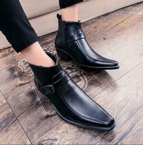 mens ankle boots with zipper on side