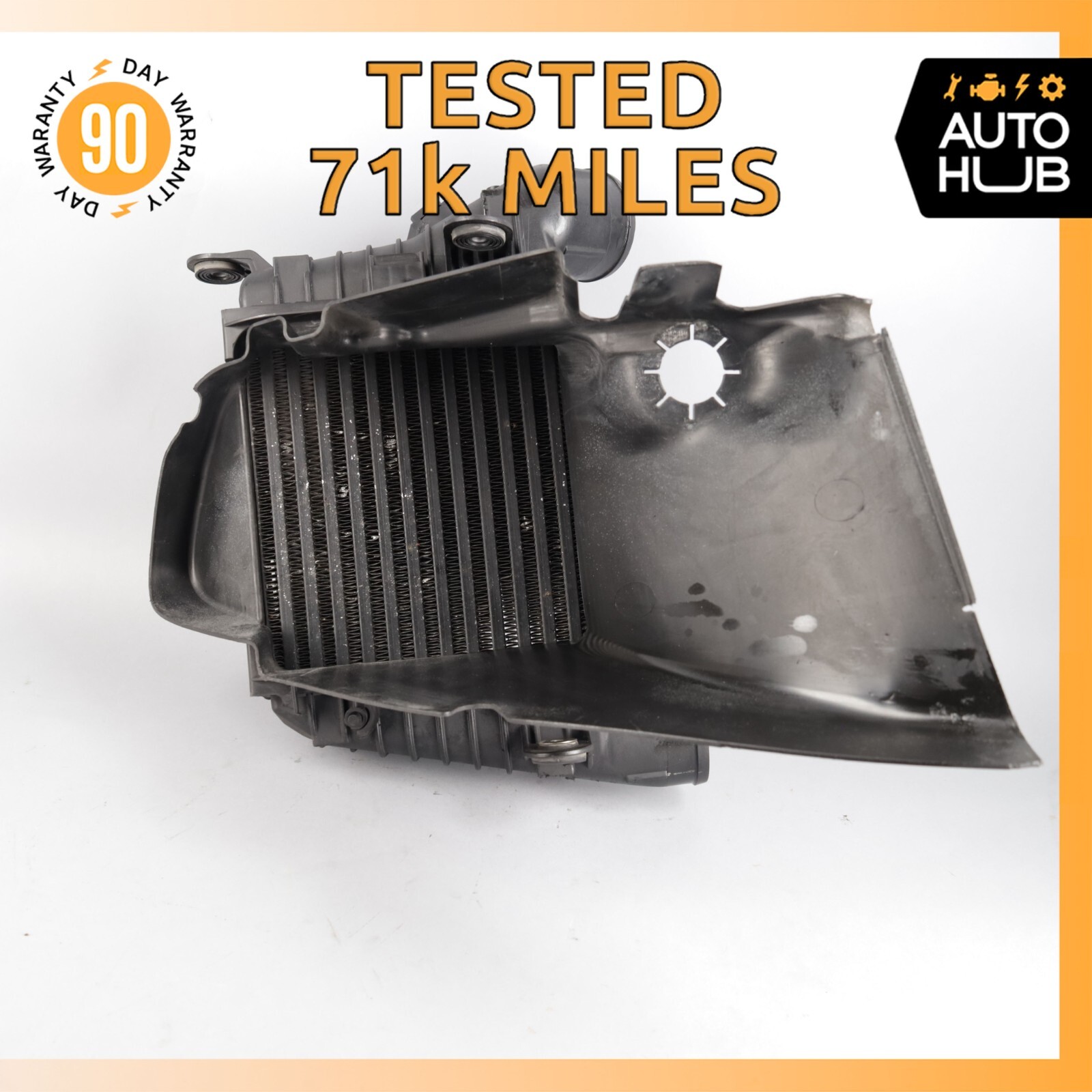 Bentley Continental GTC 6.0L Right Turbo Intercooler Radiator w/ Air Duct OEM